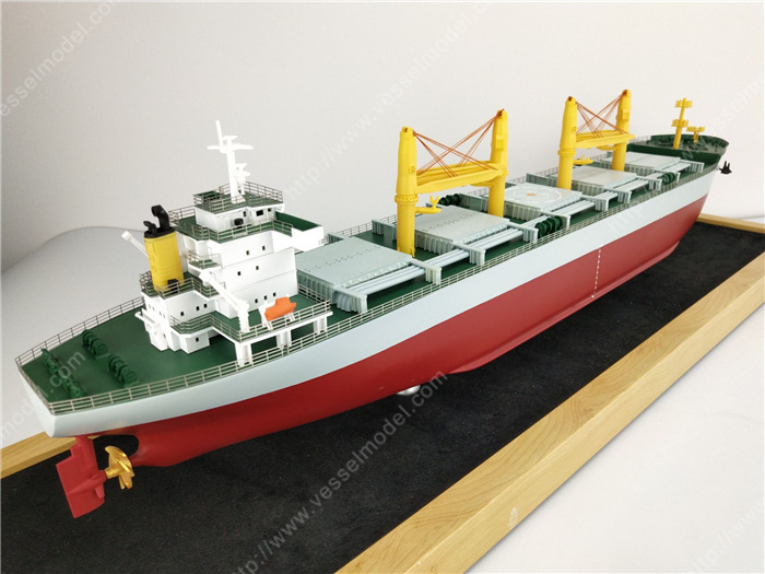 x65cm散杂货船模型_散货船模型_杂货船模型_海艺坊船舶模型制作