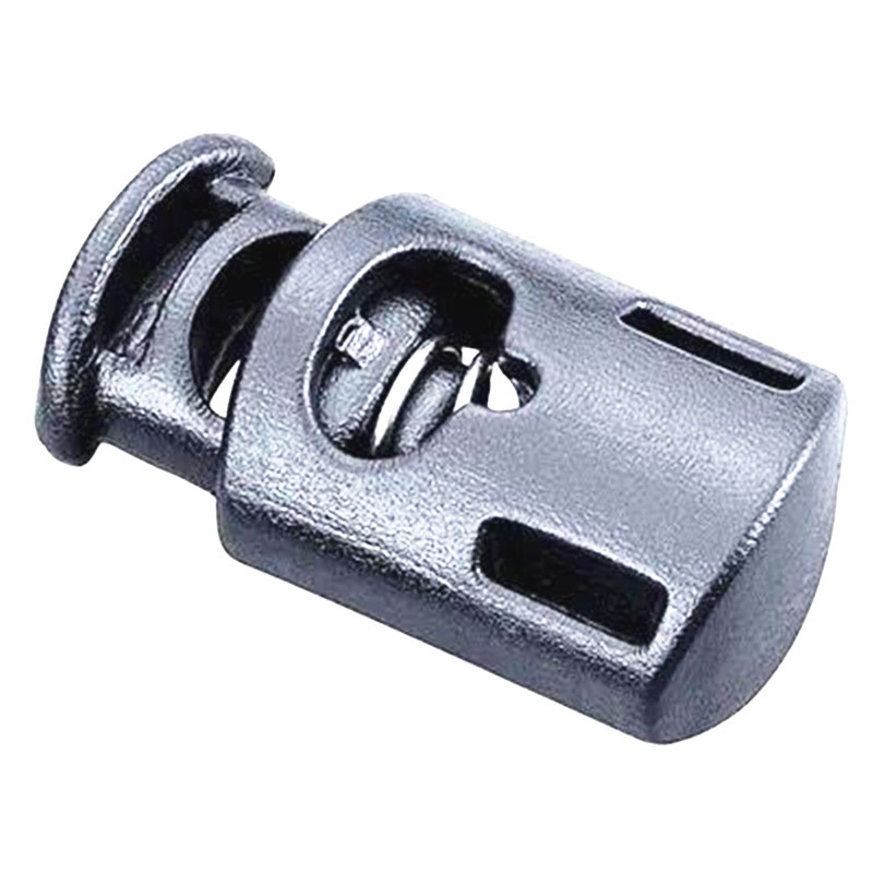 精品塑胶弹簧扣厂家供应塑料吊钟单孔绳扣猪鼻扣绳子调节扣批发