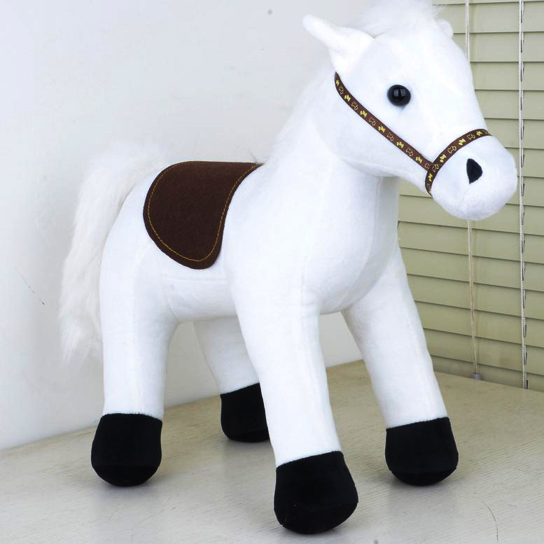 创意小白马白龙马公仔童年毛绒玩具 小马玩偶 布娃娃厂家定制批发