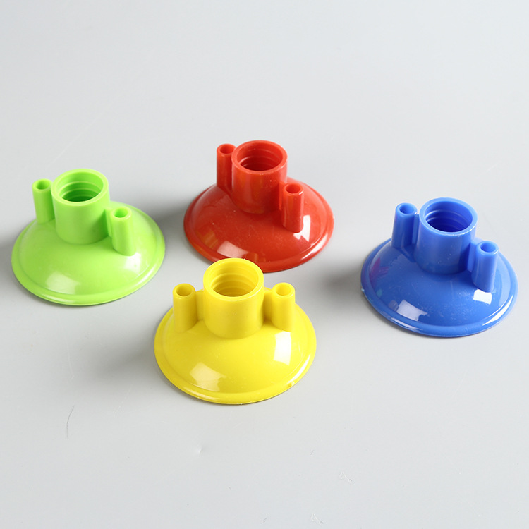 厂家供应拖把配件连接头塑料夹头 彩色无纺布塑料圆形拖把头