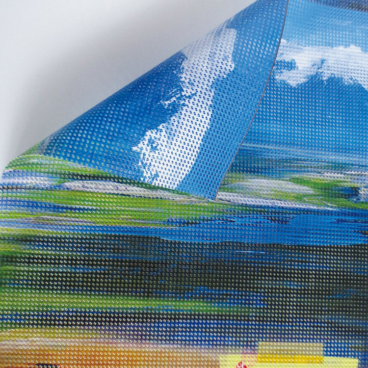 户外防风pvc网格布喷绘网格布广告条幅网格布喷绘制作商场风格布