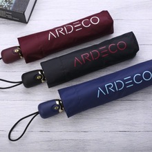 Ardeco全自动三折叠雨伞黑胶防晒遮阳太阳伞防紫外线雨伞女晴雨伞