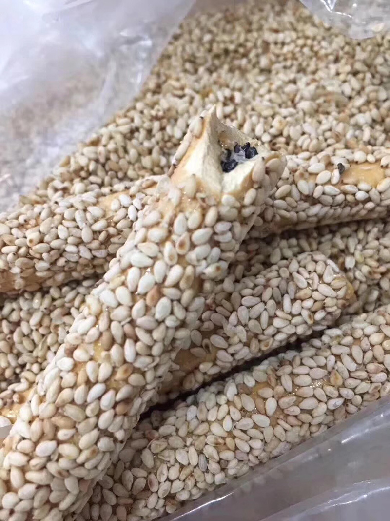 芝麻杆冲管糖纯手工民间传统寸金糖古法熬制空心麻杆糖10根袋装