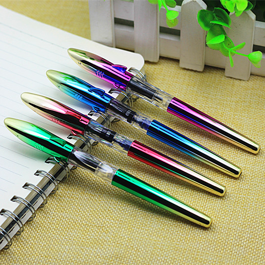 大鲨鱼钢笔小学生用正姿练字书法钢笔三六年级炫彩特细0.38mm初学