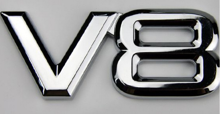 适用于丰田大众立体字母v8改装汽车排量车标金属电镀车尾标贴适用