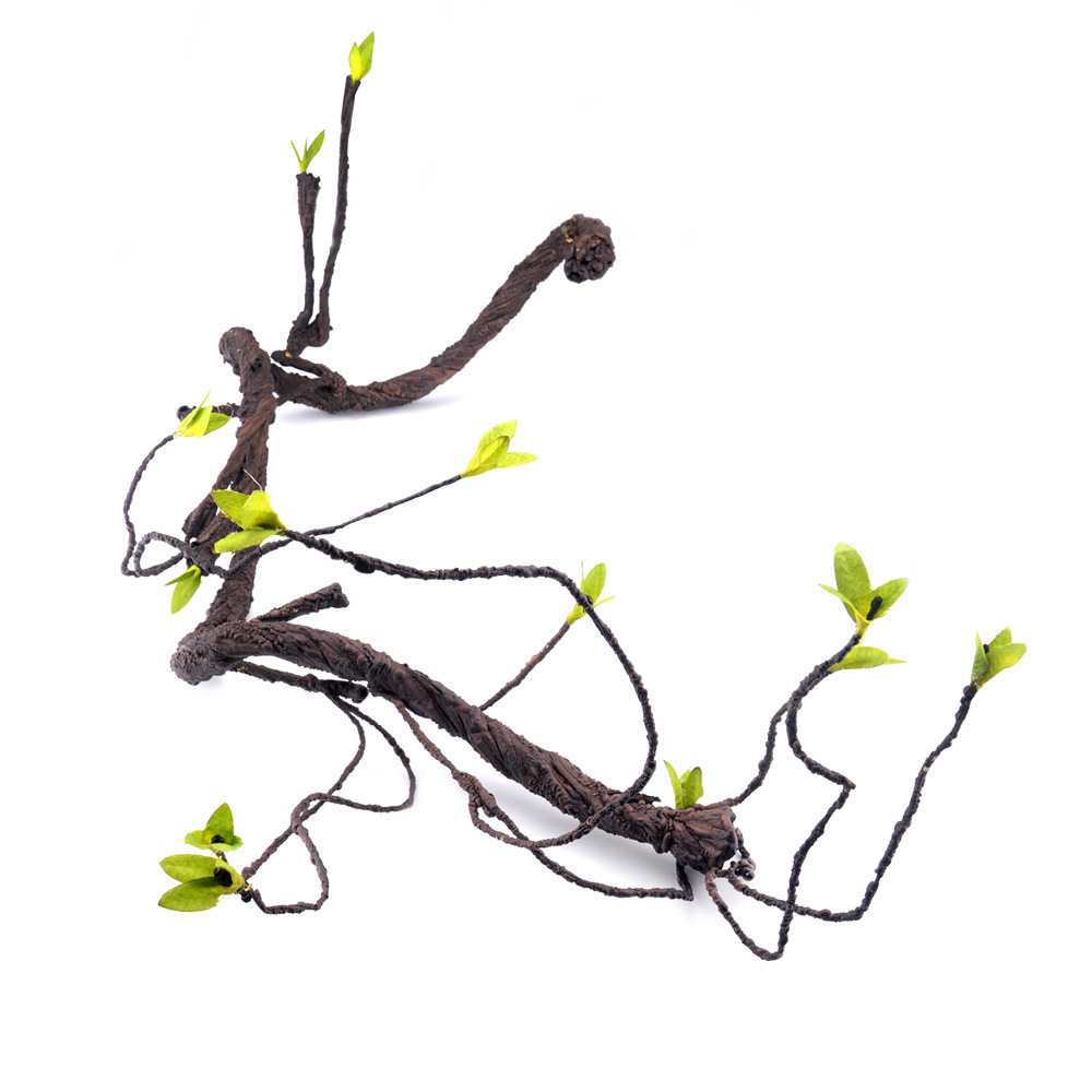 蜥蜴用品 蜥蜴玩具 爬虫树藤 蜥蜴爬藤条 蜘蛛爬条 宠物仿真树枝