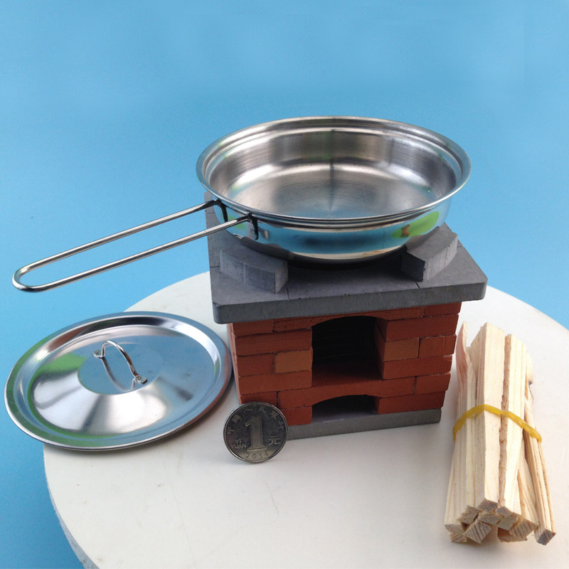 小火炉小泥瓦匠仿真手工制作diy盖造模型儿童玩具