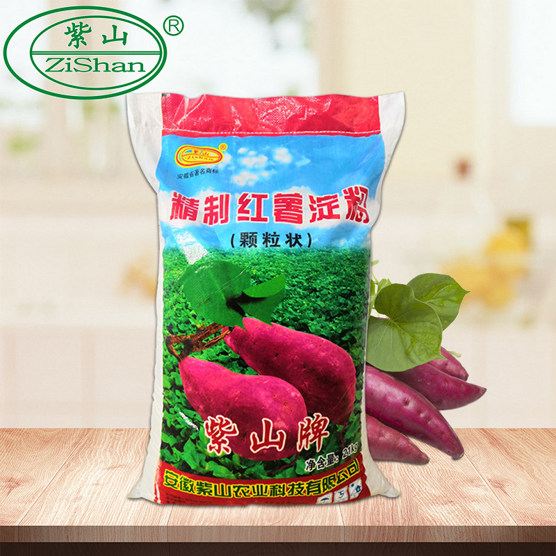 安徽紫山红薯淀粉21kg颗粒红薯淀粉炸粉裹粉天然自晒红薯颗粒