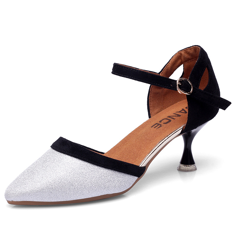 女士成人中空交谊舞鞋国标舞鞋模特走秀主持人走秀演出女跳舞鞋