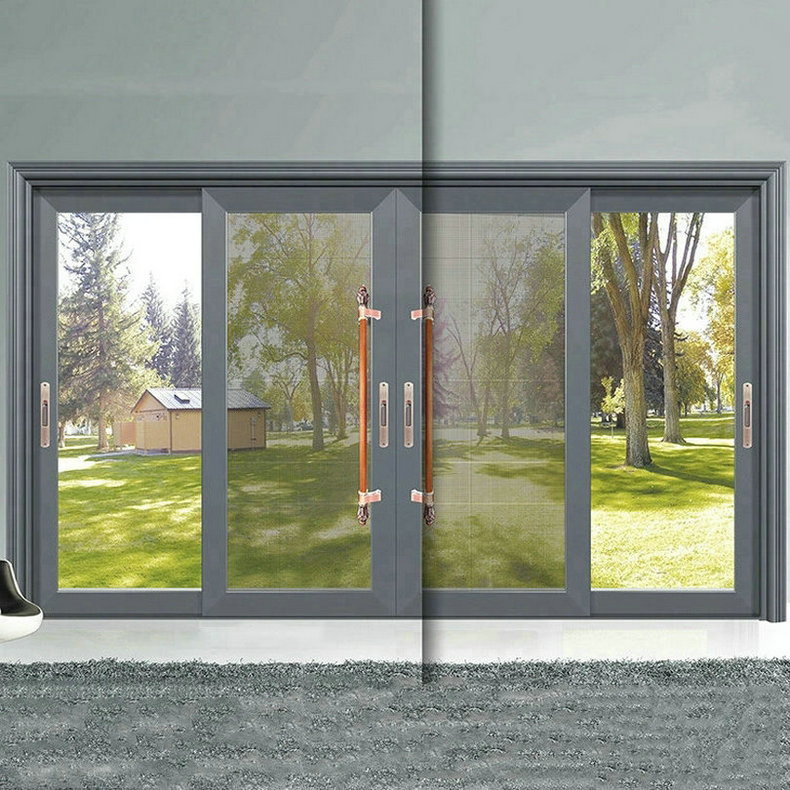 批发客厅阳台门 环保隔音阳台门 两轨推拉阳台门 铝合金推拉门