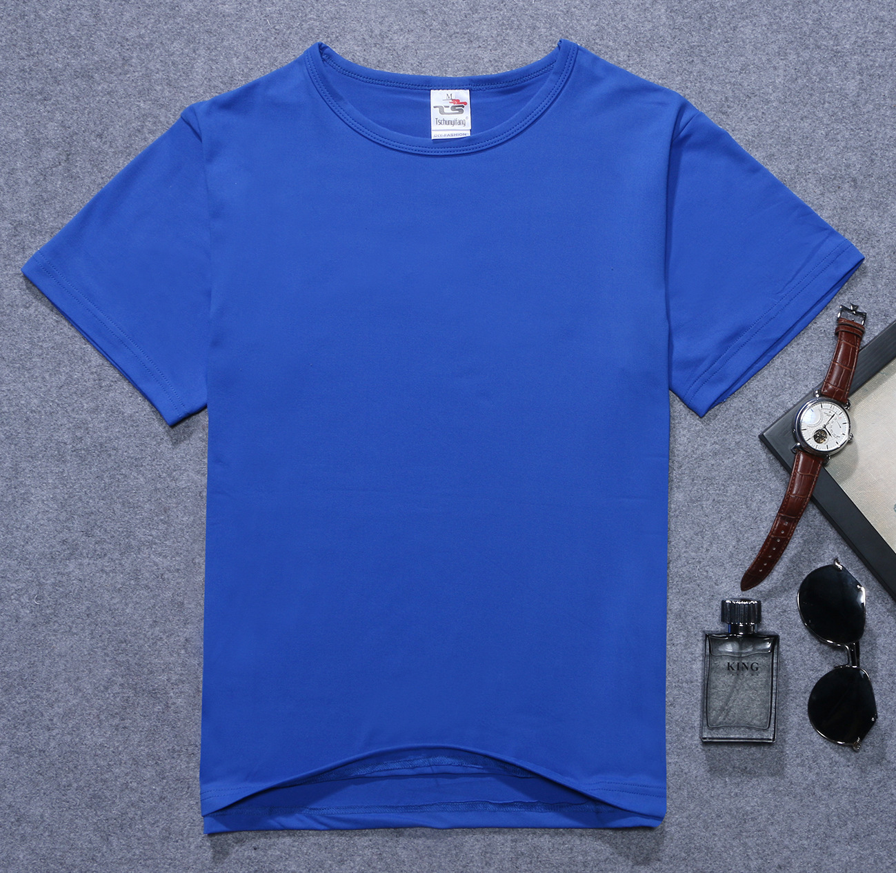 热转印专用莫代尔空白t恤批发 热转印t恤定制班服广告文化衫印字