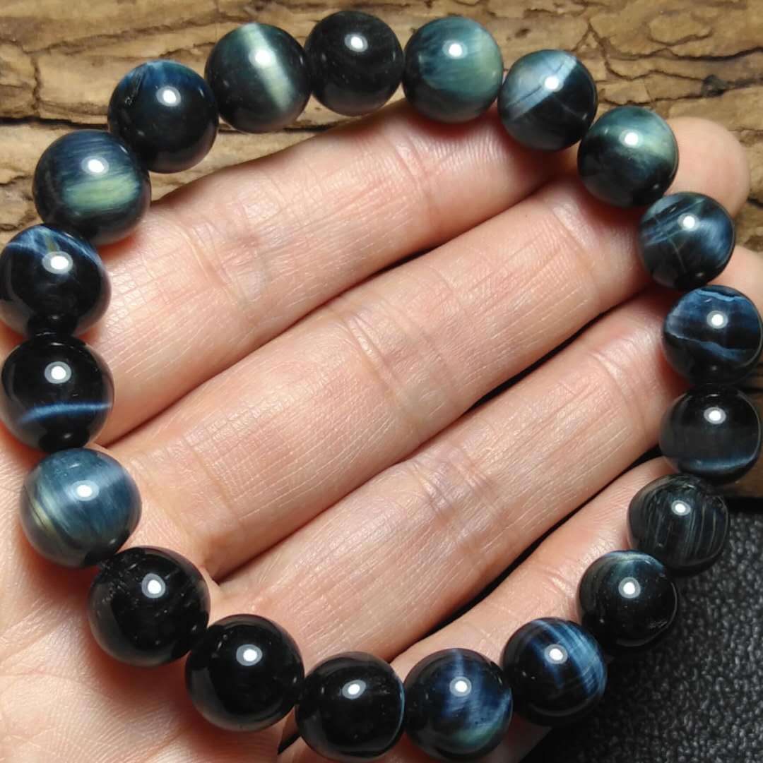 厂价供应 时尚精品原色蓝虎眼石手串 精品无优化蓝虎睛石手串