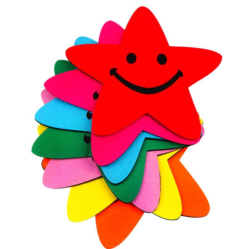 毛毡五角星六一儿童运动会入场道具小星星红星闪闪舞蹈道具手拿花