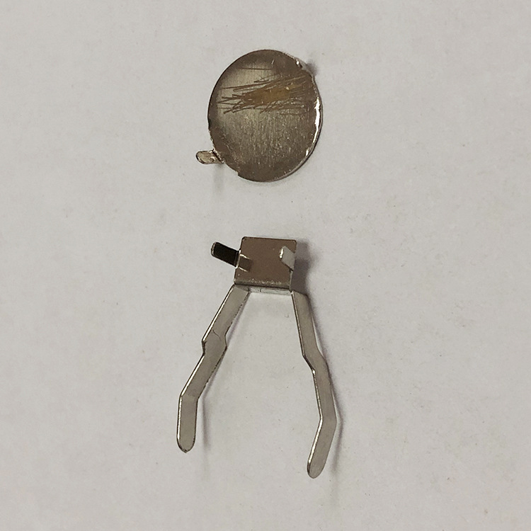 cr2032镀镍电池弹片电子标签电池弹片防盗器电池扣纽扣2032