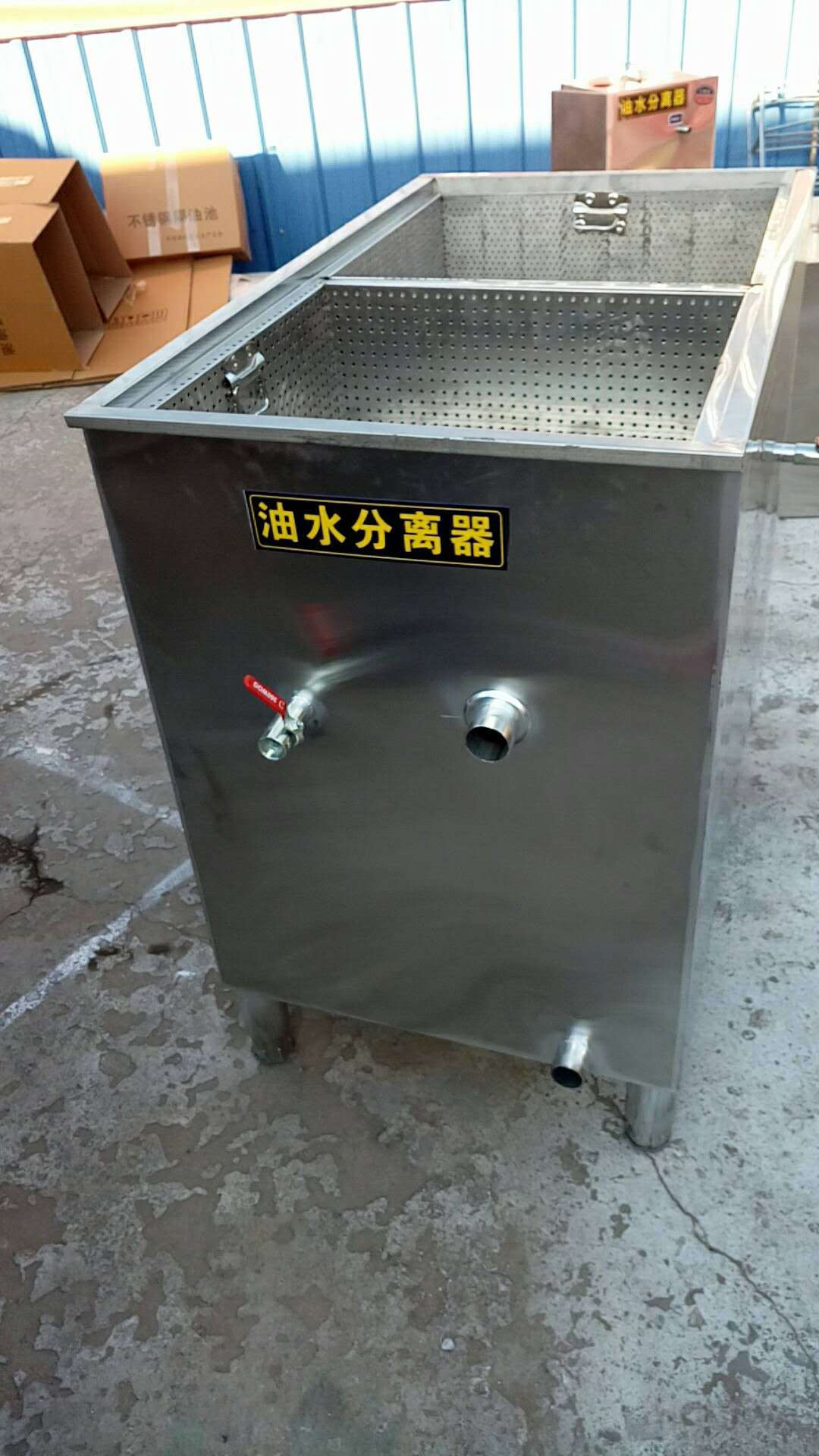 厂家大型不锈钢隔油池火锅店专用厨房餐饮动物油水分离器定制商用