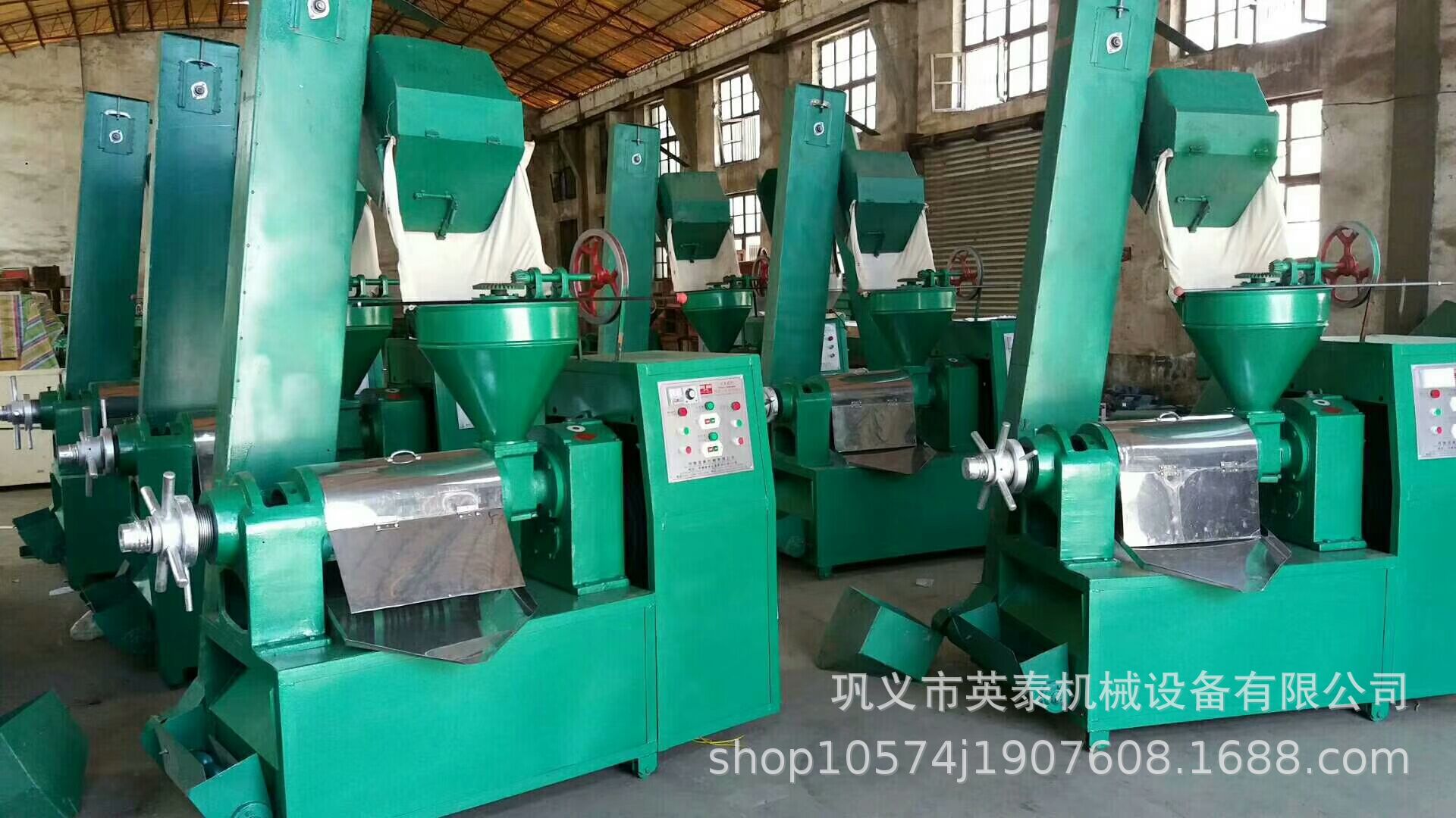 圆排螺旋榨油机-黄豆榨油机95型冷榨热榨花生大豆榨油机