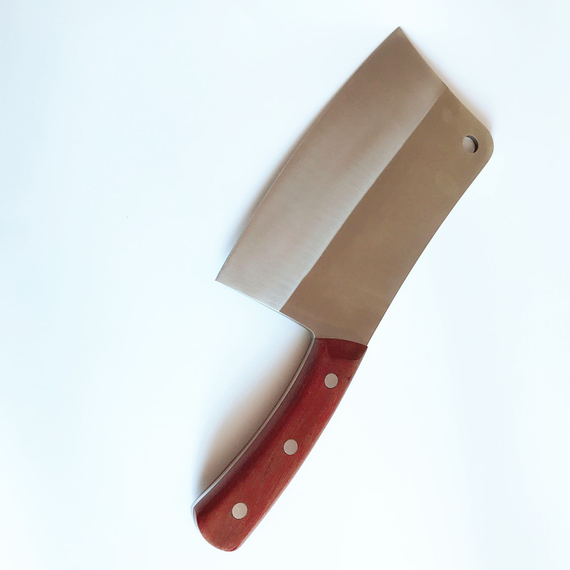 光头健作斩骨刀 手工锻打砍骨剁骨斩切两用刀 阳江厨房不锈钢菜刀