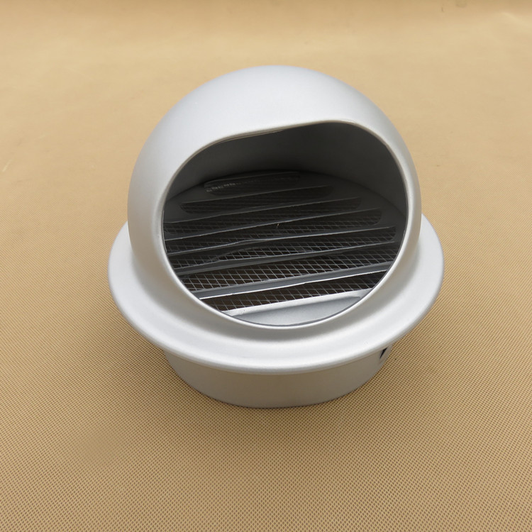 太空铝160风帽 室外油烟机防风罩厨房出风口防雨帽外墙通风排风口