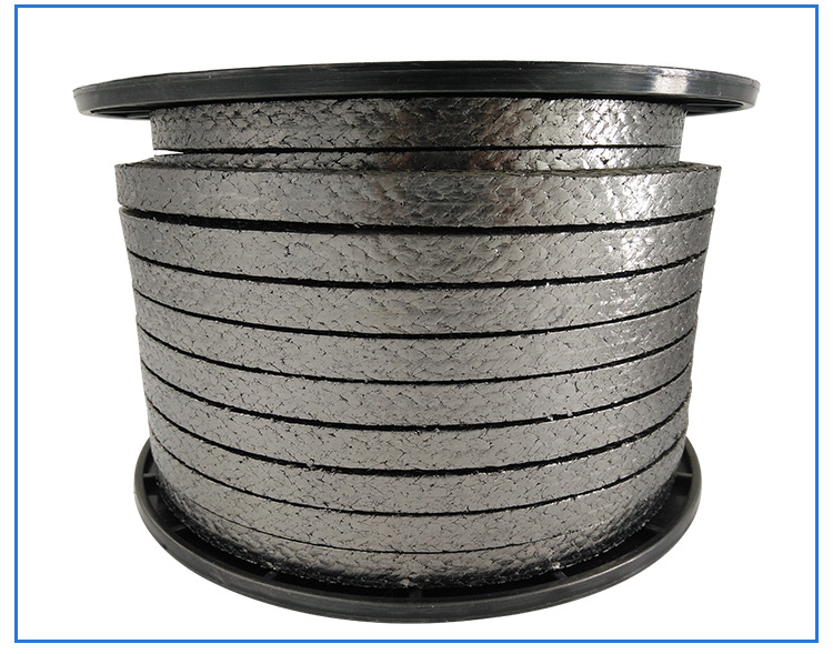 柔性纯【石墨盘根】钢丝增强膨胀石墨盘根耐高温高压镍丝石墨盘根