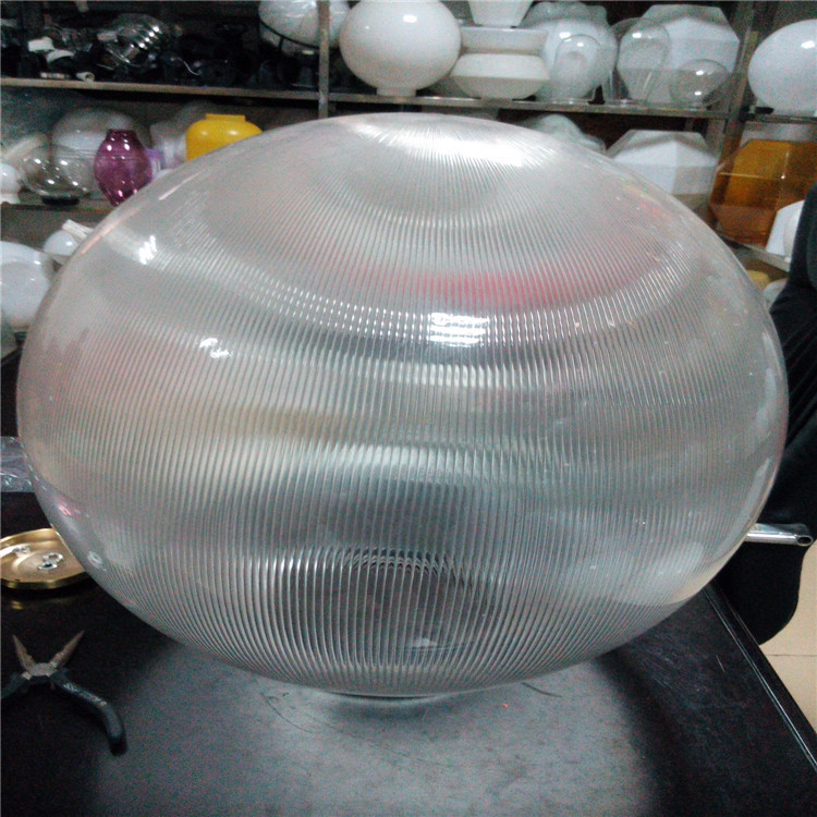 厂家直销亚克力内条纹罩透明罩壁灯罩塑料灯户外景观庭院灯