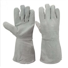 厂家自产经济实用柔软舒适焊接手套牛二层皮革防护电焊劳保手套