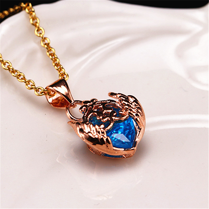 荣耀水晶项链银吊坠女个性送女友礼物韩国创意学生饰品