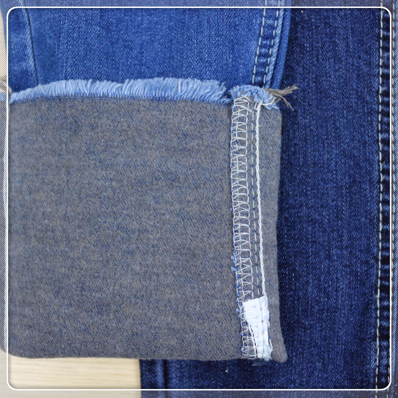 厂家直销牛仔面料火山岩发热面料火山岩牛仔布超柔牛仔裤底磨毛