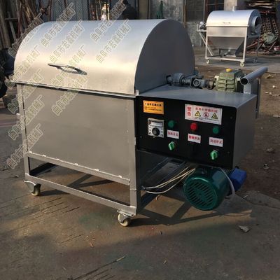 批发现货炒货店 小型炒板栗机炒货机 卧式滚筒炒锅榨油图片