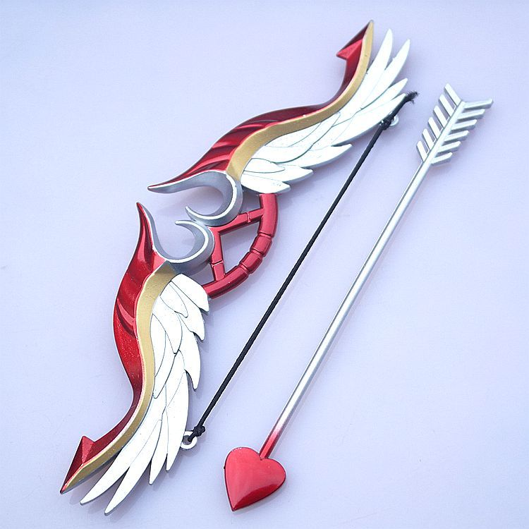 英雄武器寒冰射手苍穹之光韦鲁斯弓箭模型合金兵器道具