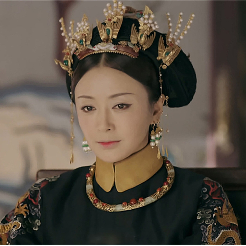 0成交9包中式新娘头饰秀禾古代皇后凤冠霞帔奢华大气宫廷步摇流苏结婚