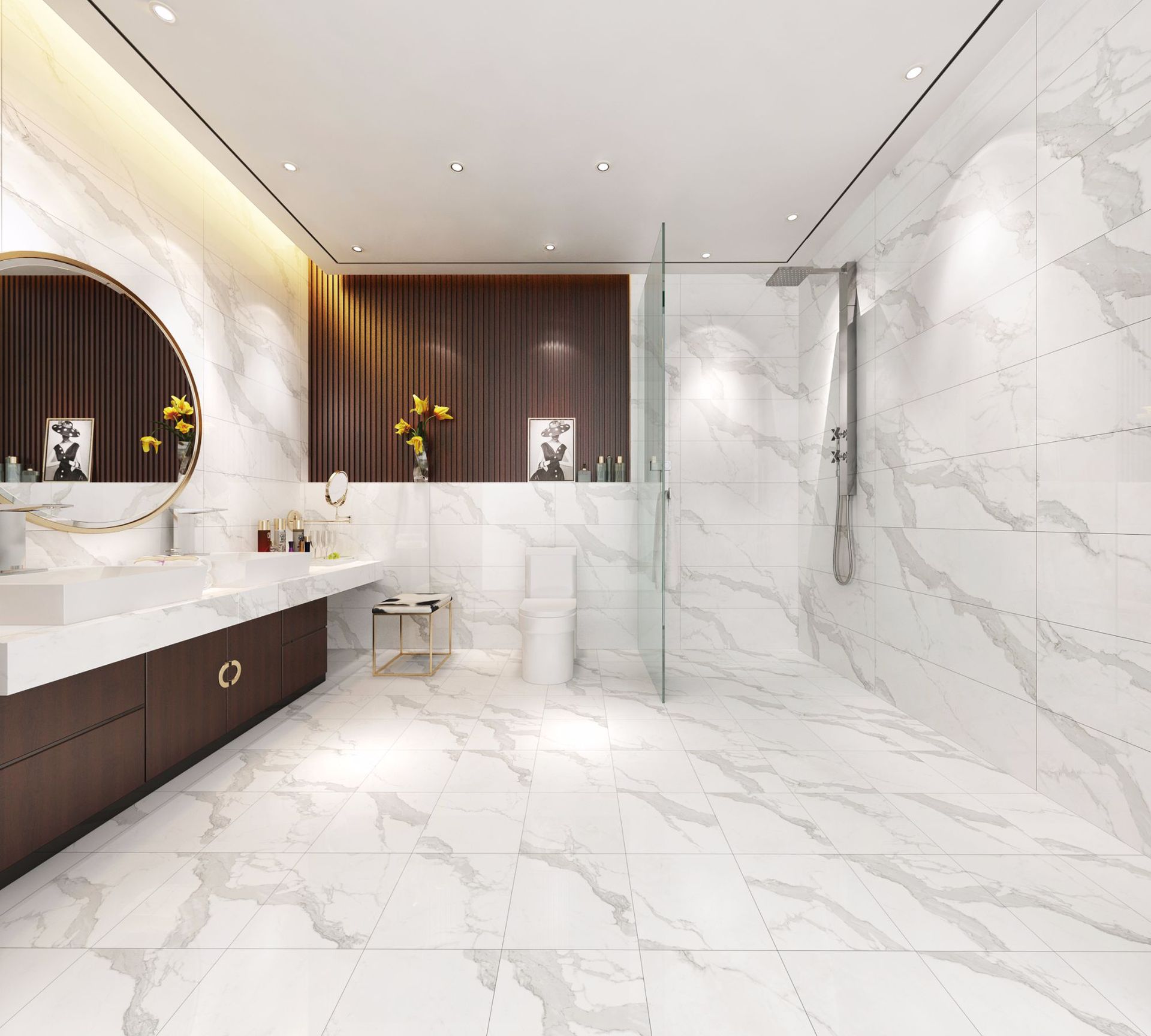 900x900mm238新中式通体大理石装修酒店大堂房间防滑防潮耐磨瓷砖