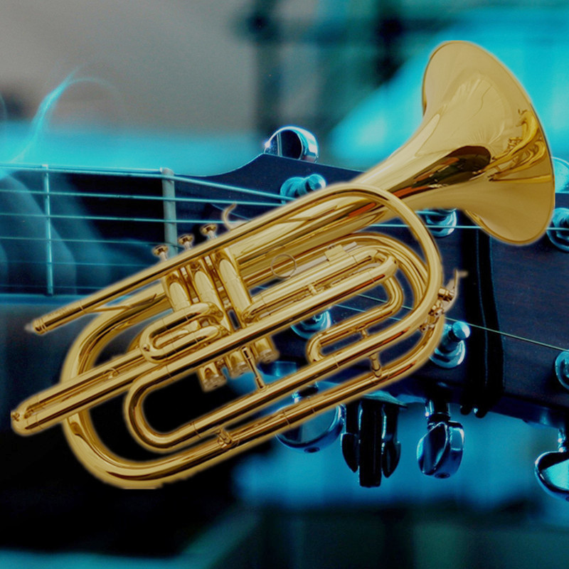 厂家批发西洋铜管乐器行进长号降b调贝斯号初学考级乐队娱乐演奏