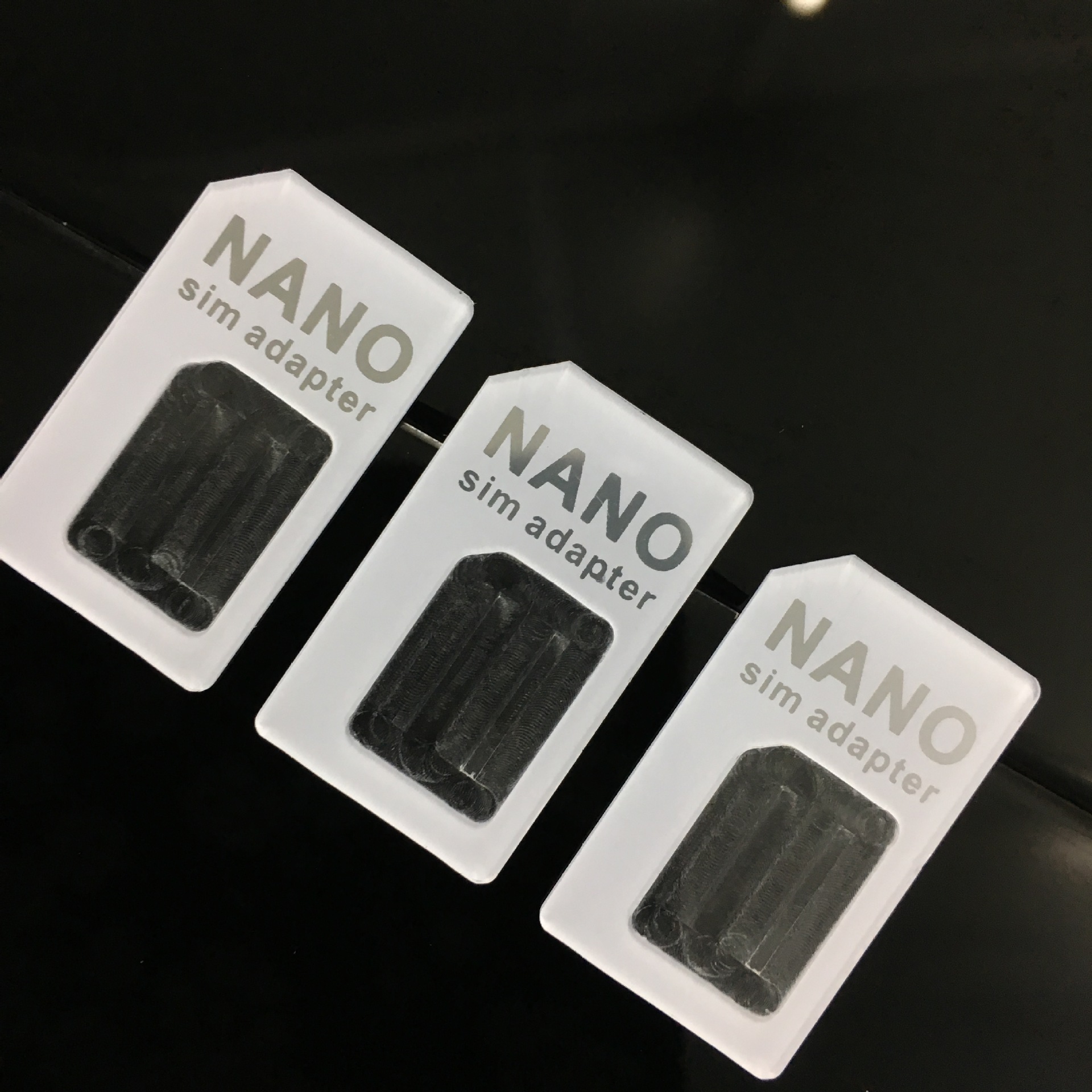 还原卡套卡托卡盖中性白色卡套厂家定制无包装手机sim卡套