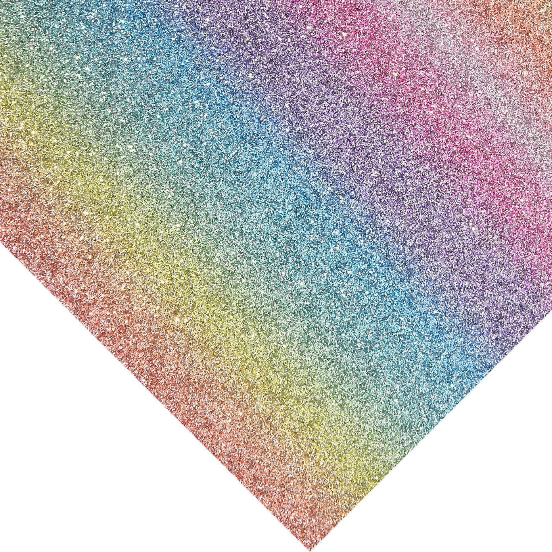 爆款银色渐变彩虹格利特pu布底箱包小饰品工艺礼品鞋材装饰面料