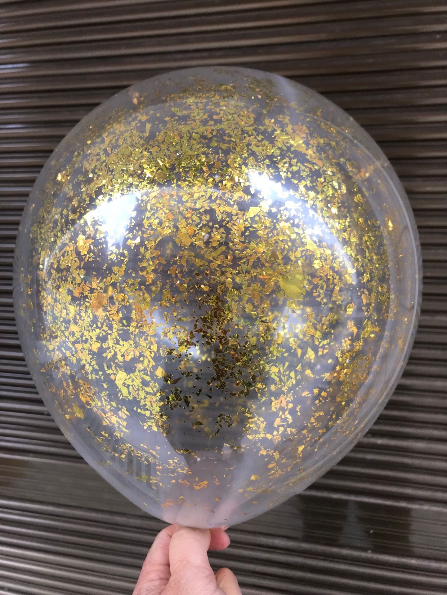 网红12寸铝箔亮片魔力纸屑透明气球balloons派对装饰跨境厂家直销