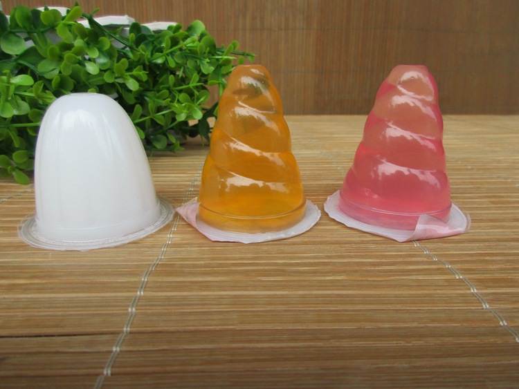 按摩尖头果冻按摩圆头果冻 螺旋果冻牛奶草莓香橙味果冻 多省包邮