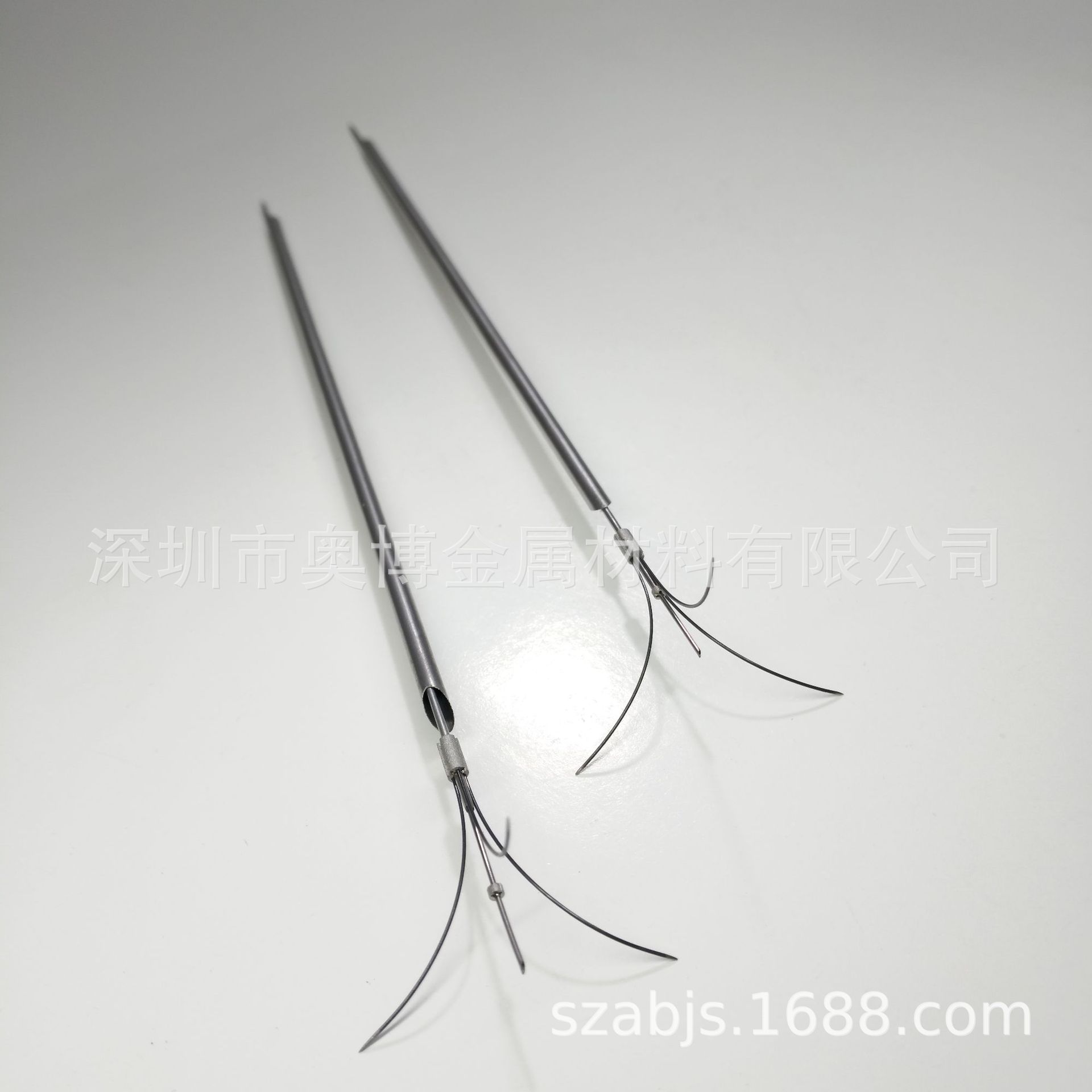 射频消融电极针高硬度克氏针304不锈钢三菱针 骨科穿刺针端口磨尖