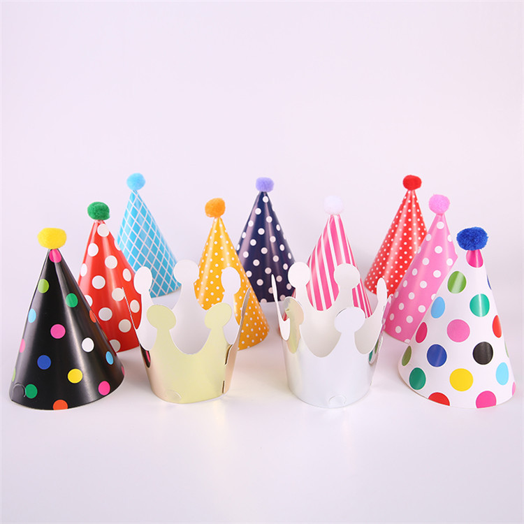 韩版迷你派对帽子套装生日party聚会三角帽子diy皇冠欢乐庆典装饰