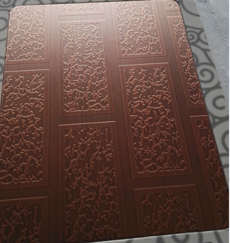 蚀刻仿古砖红古铜