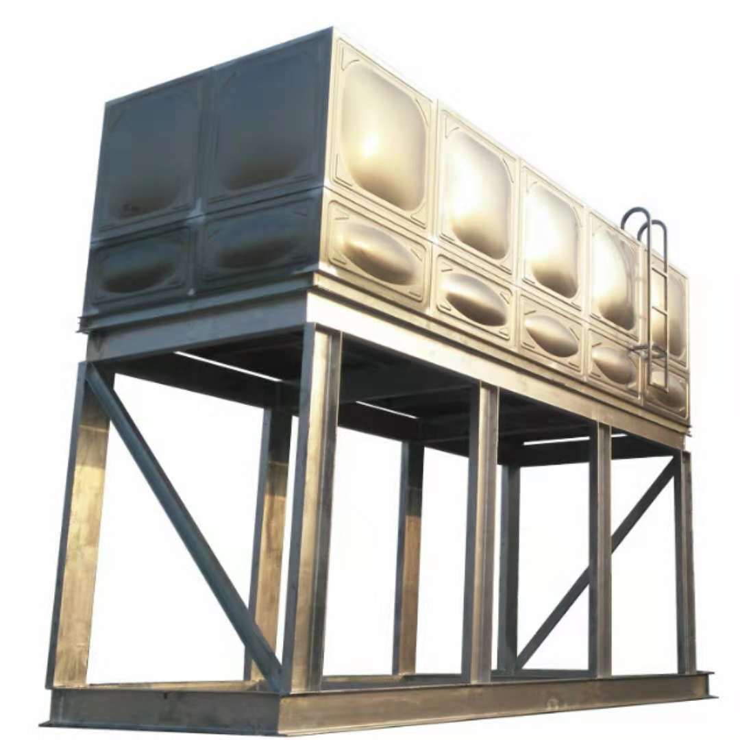 厂家直销矩形30吨不锈钢水箱 厂商定制方形环保水箱 民用消防水箱