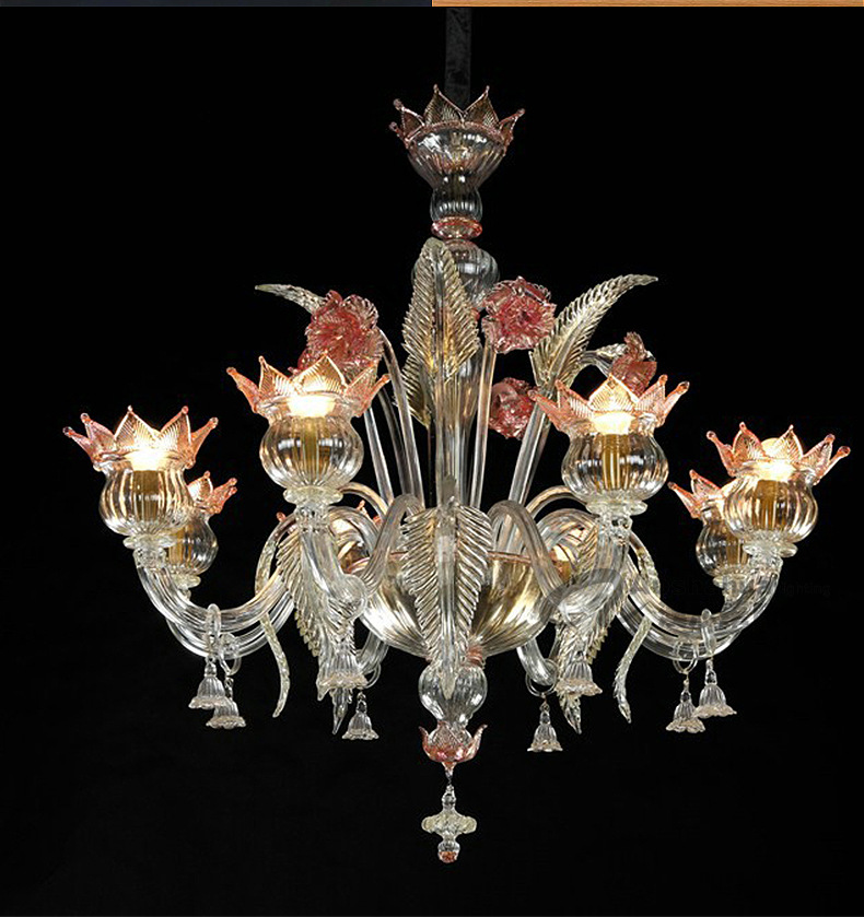 琉璃玻璃吊灯 酒店琉璃手工玻璃装饰灯 中山灯饰厂家定制