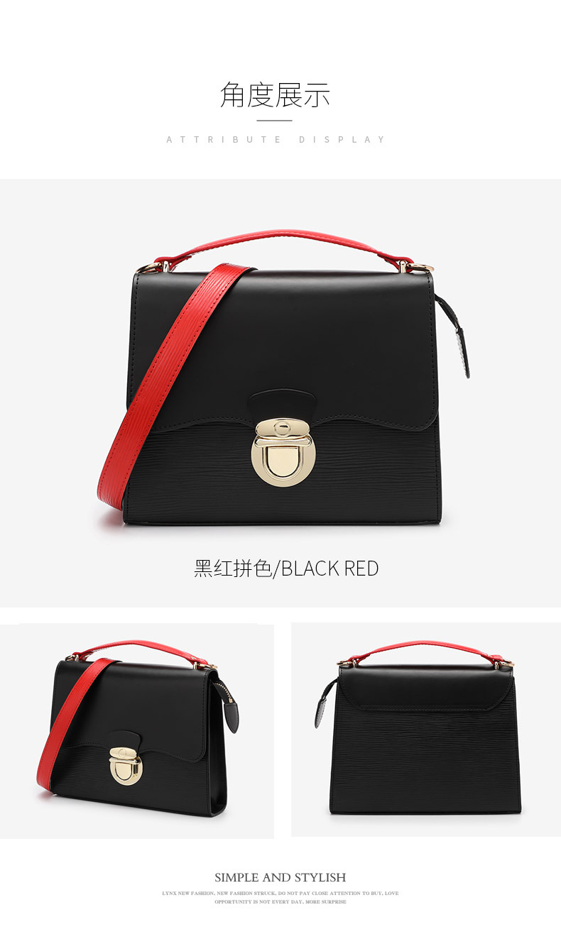 女包秋冬季新款2019真皮女包斜挎包欧美时尚斜跨单肩小方包批发