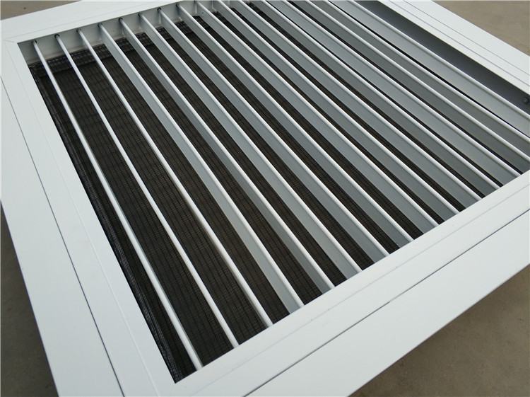定制中央空调吊顶铝合金百叶检修口风机盘管回风口带过滤网进风口