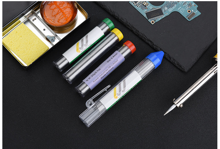 亚马逊无铅环保焊锡笔焊锡丝免清洗锡线便携式管装锡笔筒锡线批发