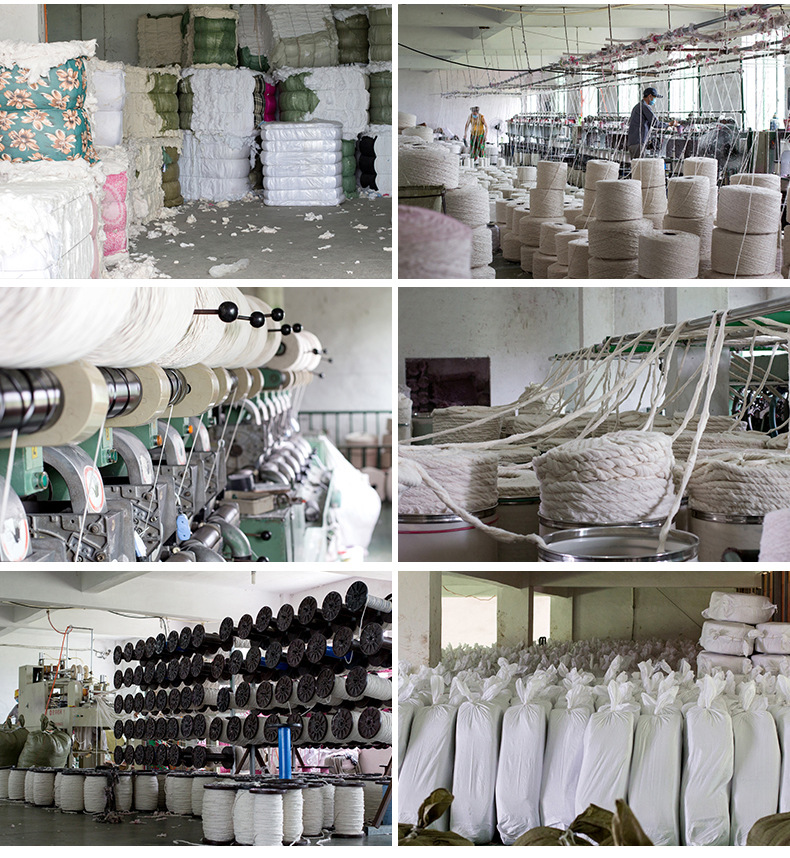 厂家供应合股摩擦纱线棉线绳拖把线 彩色八股编织棉绳定制批发