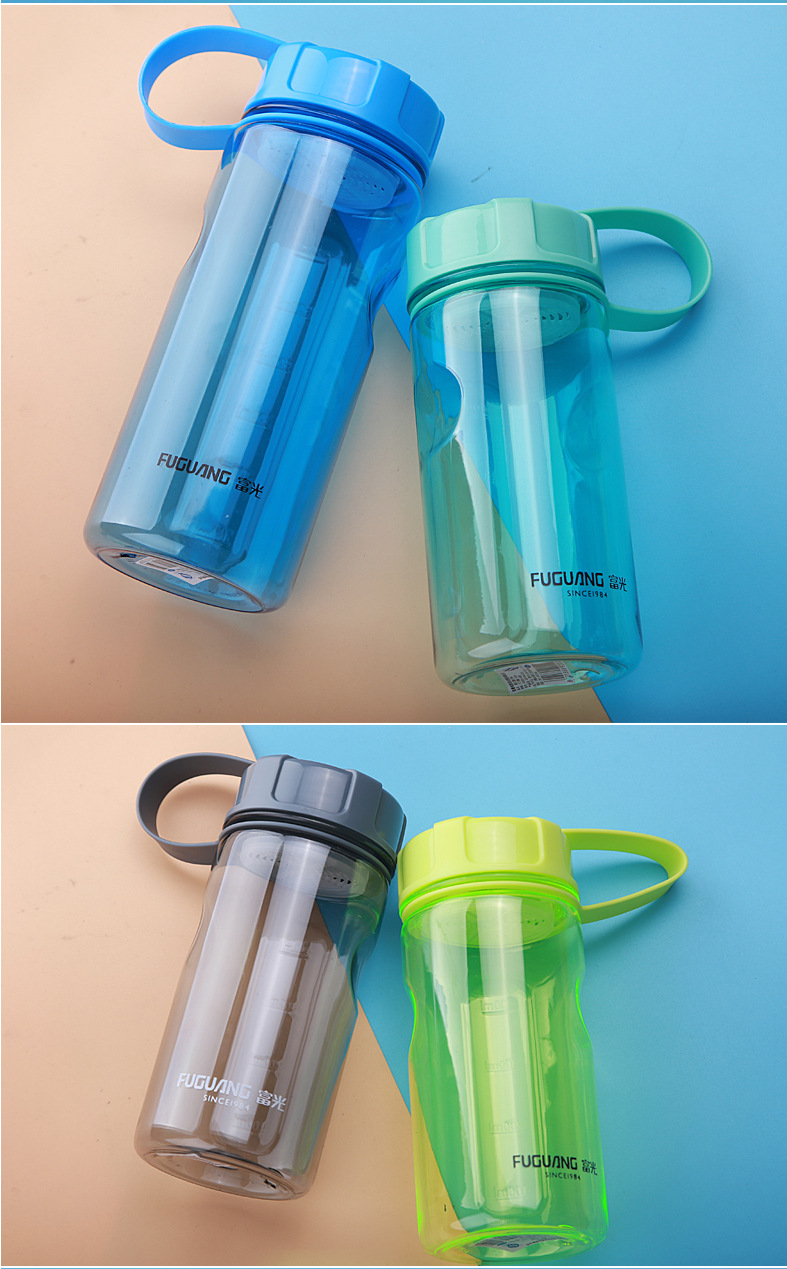 富光大容量塑料茶水杯子便携太空杯超大号1000ml户外运动水壶2000