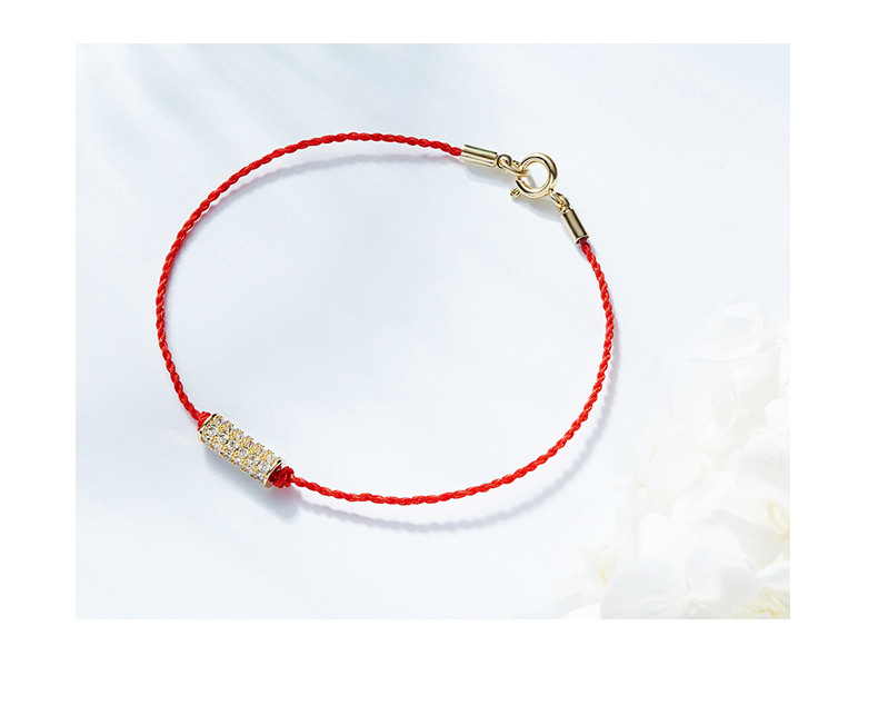 西黛尔欧美简约幸运圈编制创意百搭红绳个性女生手链装饰工厂批发