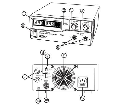 extech dcp60 600w开关电源(120v)