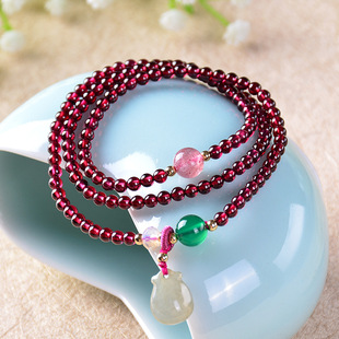 石榴石手链 正品