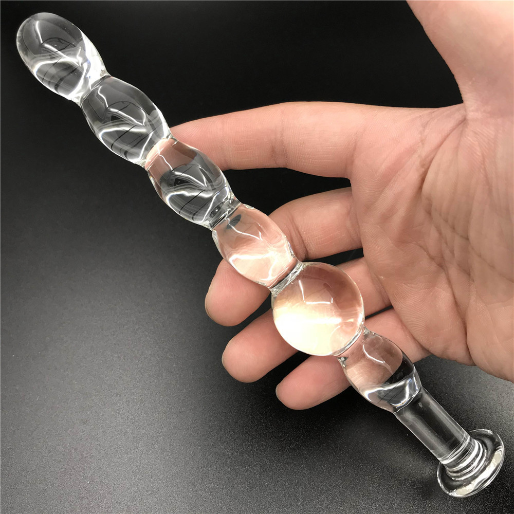 zcz拉珠水晶玻璃后庭肛门塞阳具激情高潮男女成人用品用自慰器具